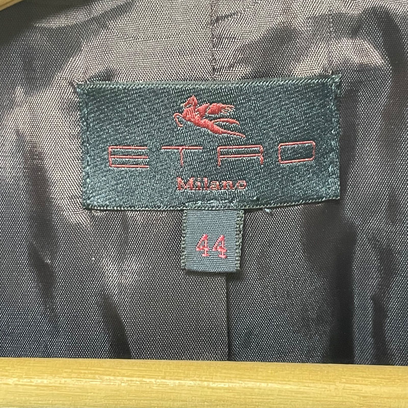 ETRO エトロ ミラノ テーラードジャケット 総柄 ベロア襟 イタリア製