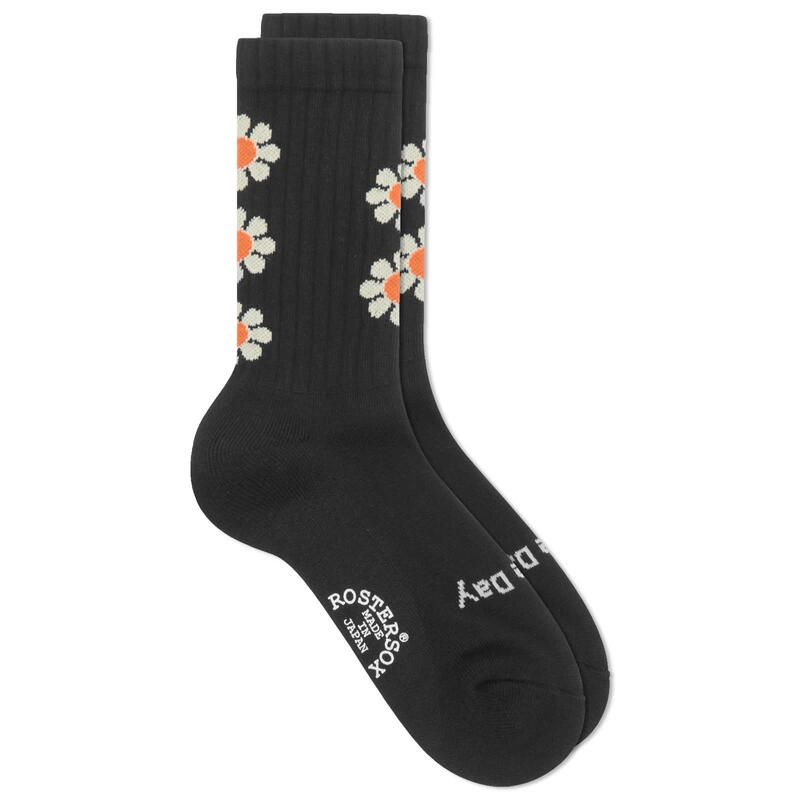 ロスターソックス メンズ アンダーウェア 靴下 Rostersox Peace Socks Black ブラック