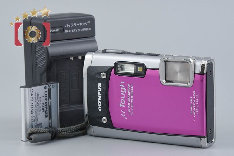 カメラ 【】OLYMPUS オリンパス μ TOUGH-6020 ピンク コンパクト