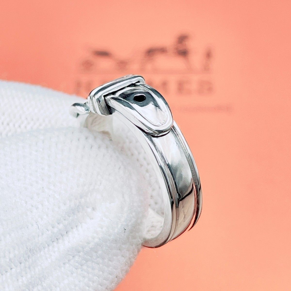 ◇エルメス◇新品仕上済 HERMES サンチュール リング ベルトモチーフ