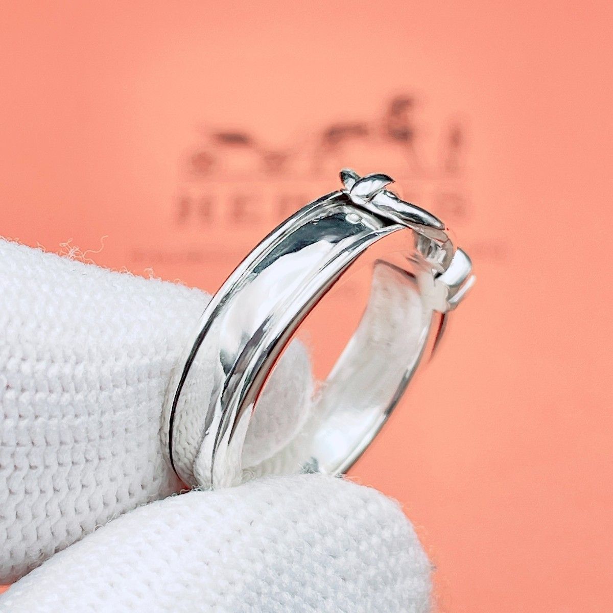 ◇エルメス◇新品仕上済 HERMES サンチュール リング ベルトモチーフ 