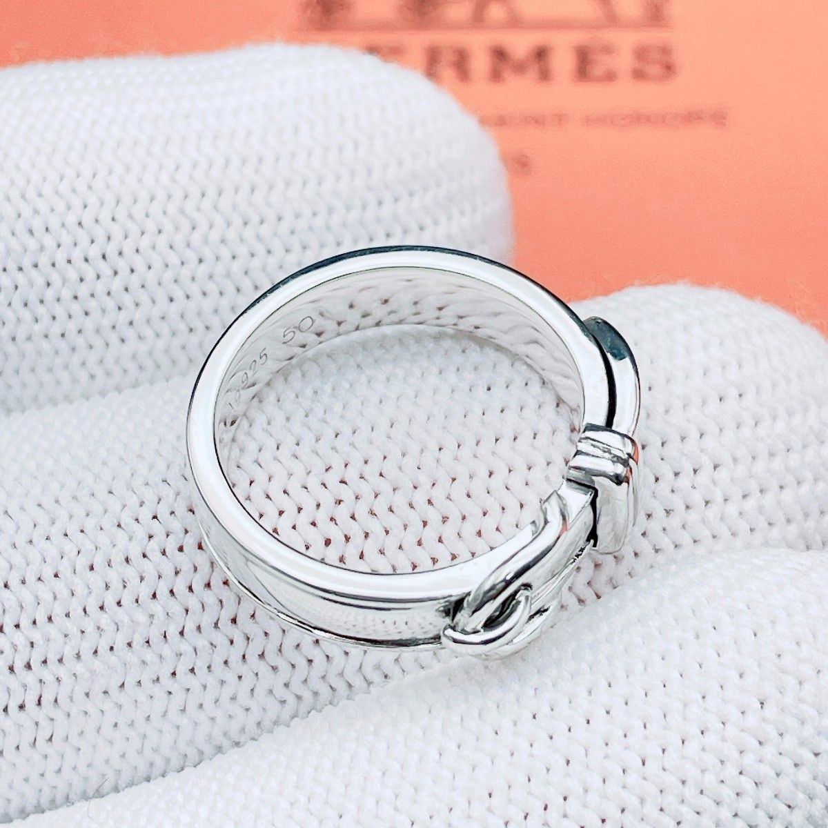 ◇エルメス◇新品仕上済 HERMES サンチュール リング ベルトモチーフ
