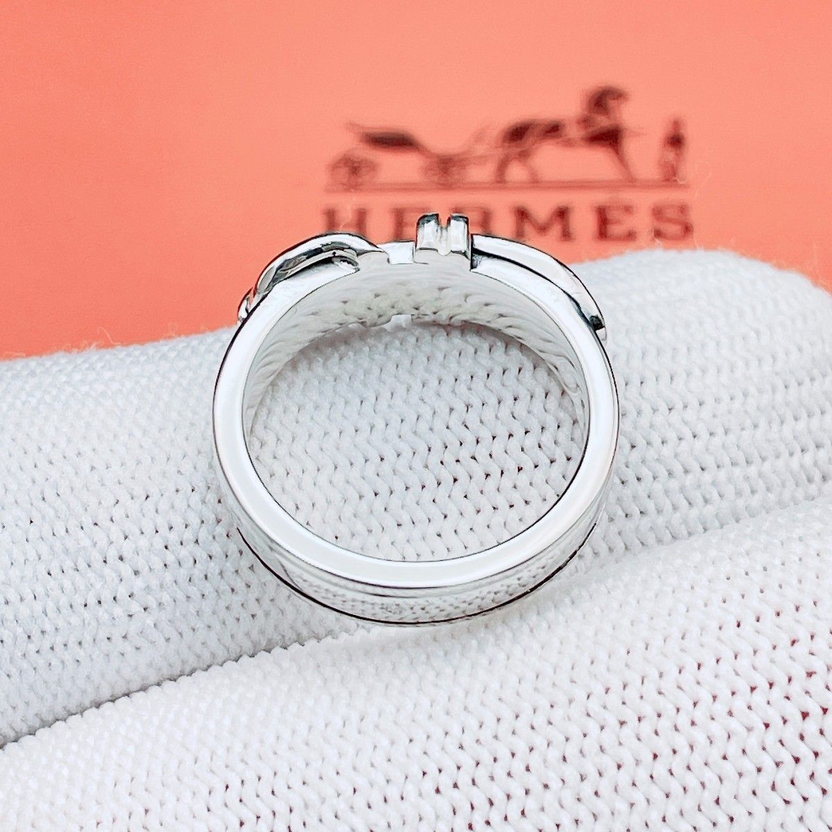 ◇エルメス◇新品仕上済 HERMES サンチュール リング ベルトモチーフ 