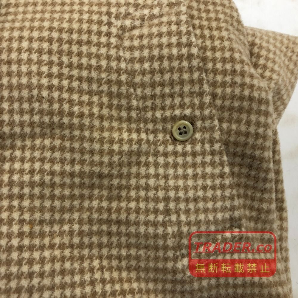 02w25186 バーバリー BURBERRY ウールコート 千鳥格子柄 ベージュ L
