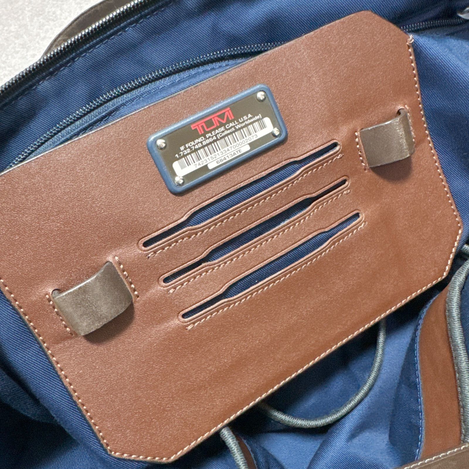TUMI トゥミ 大容量 トートバッグ ハンドバッグ レザーハンドル - メルカリ