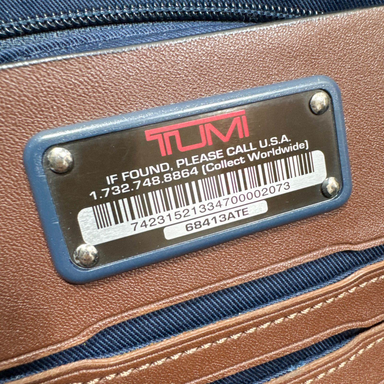 TUMI トゥミ 大容量 トートバッグ ハンドバッグ レザーハンドル - メルカリ