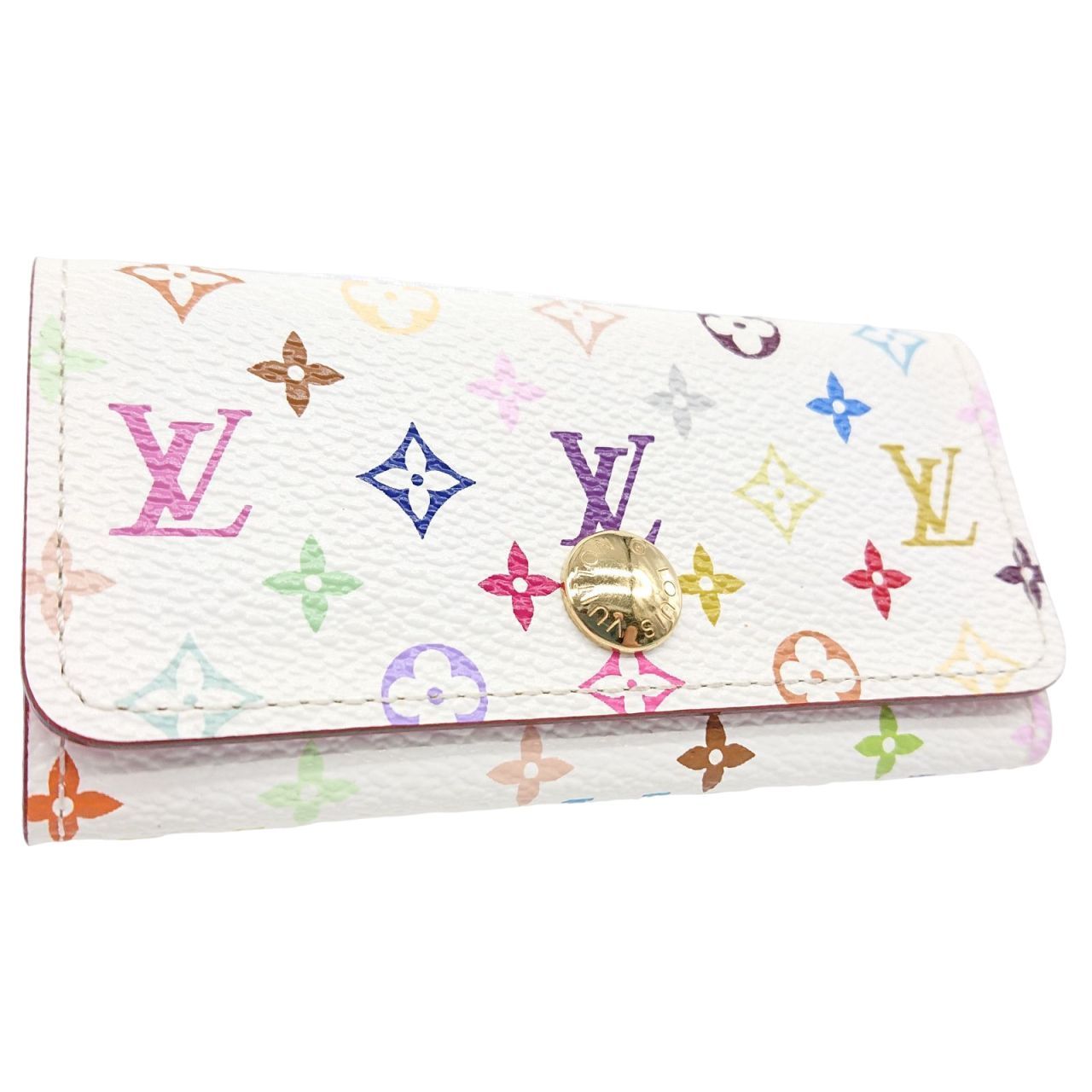 【極美品】LOUIS VUITTON ルイヴィトン キーケース マルチカラー ミュルティクレ4 ホワイト