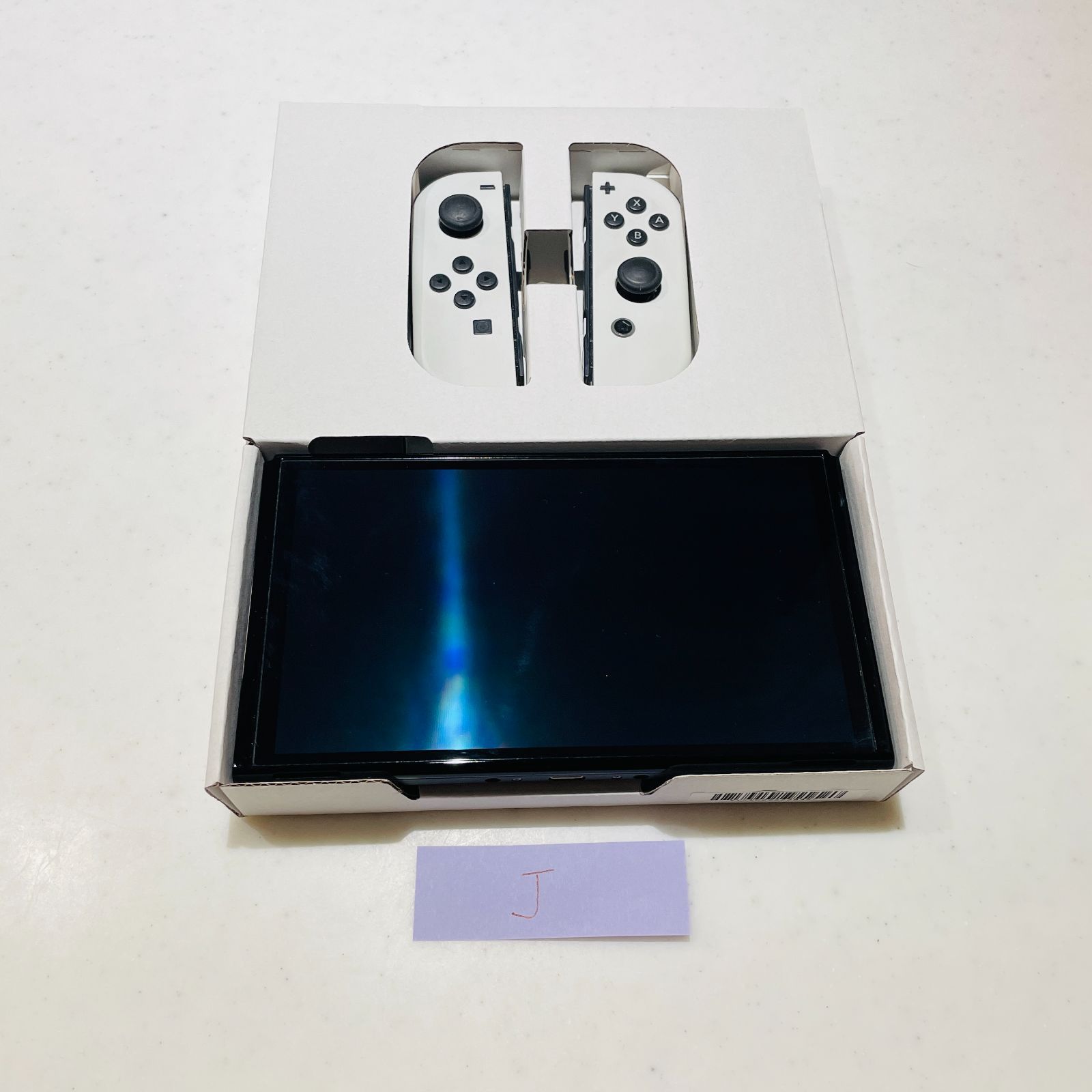 液晶縁にスレ傷あり】Nintendo Switch 有機ELモデル ホワイト 本体 