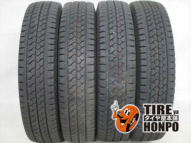 【中古 冬用】4本セット 155/80R14 88/86N ブリヂストン ブリザックVL1 スタッドレスタイヤ 中古タイヤ