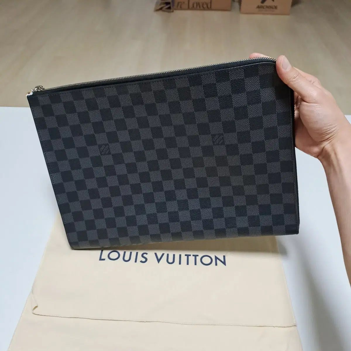 100% 正規品 Louis Vuitton ルイヴィトン ポシェット ダミエ クラッチバッグ
