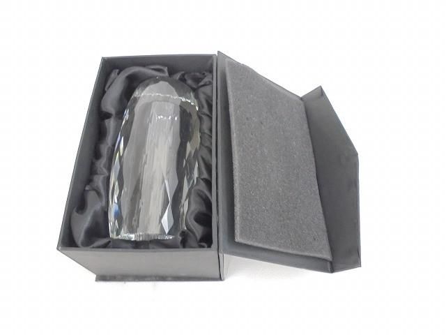仏壇仏具 クリスタル 花立 BM型 約高さ16cm 内径2.7cm 法月