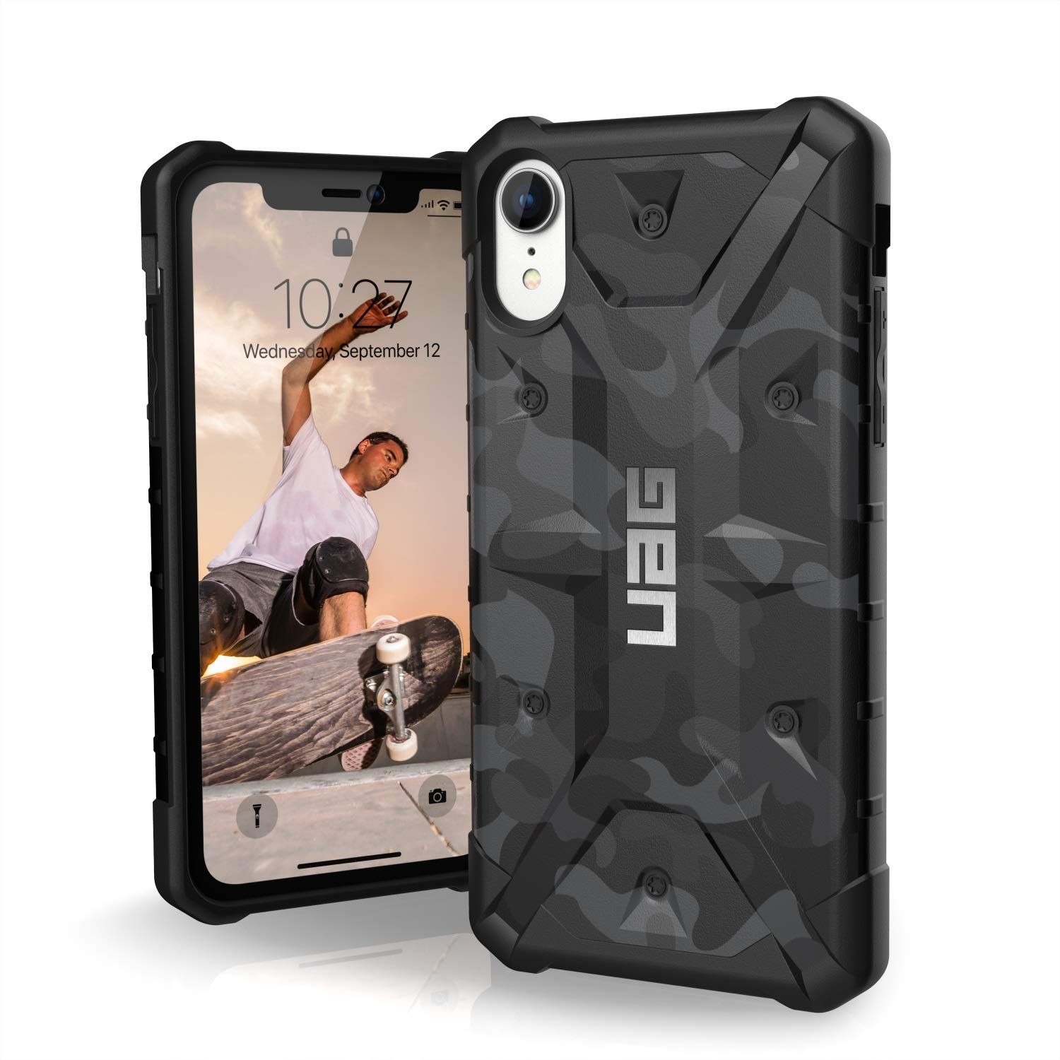 新品 URBAN ARMOR GEAR iPhone XR(6.1インチ)対応ケース Pathfinder ミッドナイトカモ 【日本正規代理店品】 UAG-IPH18S-MC