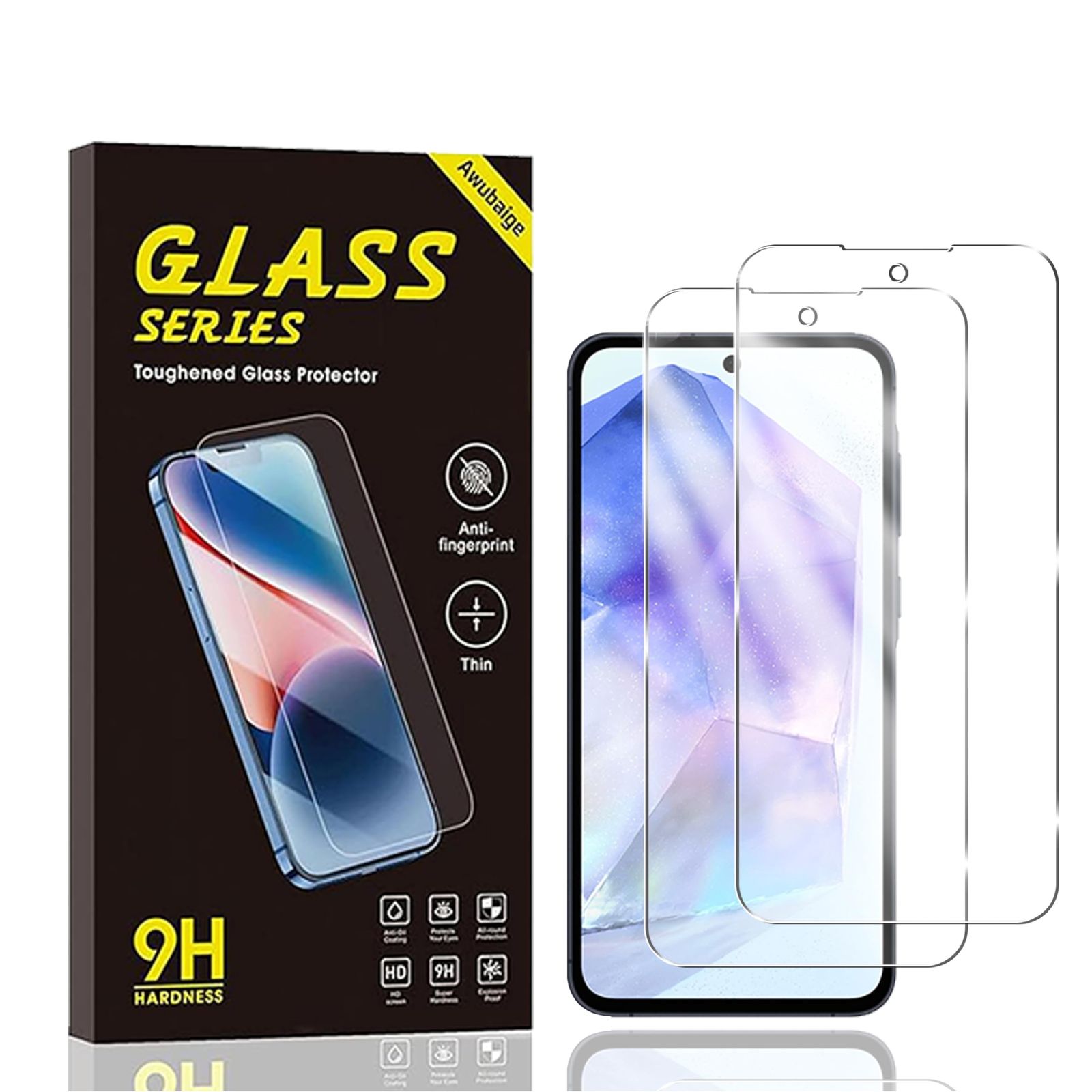 新品 対応 FOR Galaxy A55 5G 用の ガラスフィルム 画面保護 フィルム
