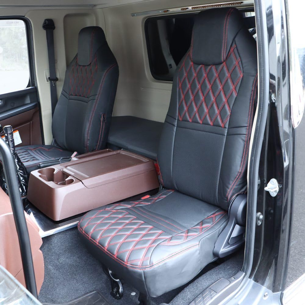 新品 ジェット・イノウエ(Jet Inoue) COMBI車種別シートカバー助手席 '17プロフィア 黒/赤糸 595376