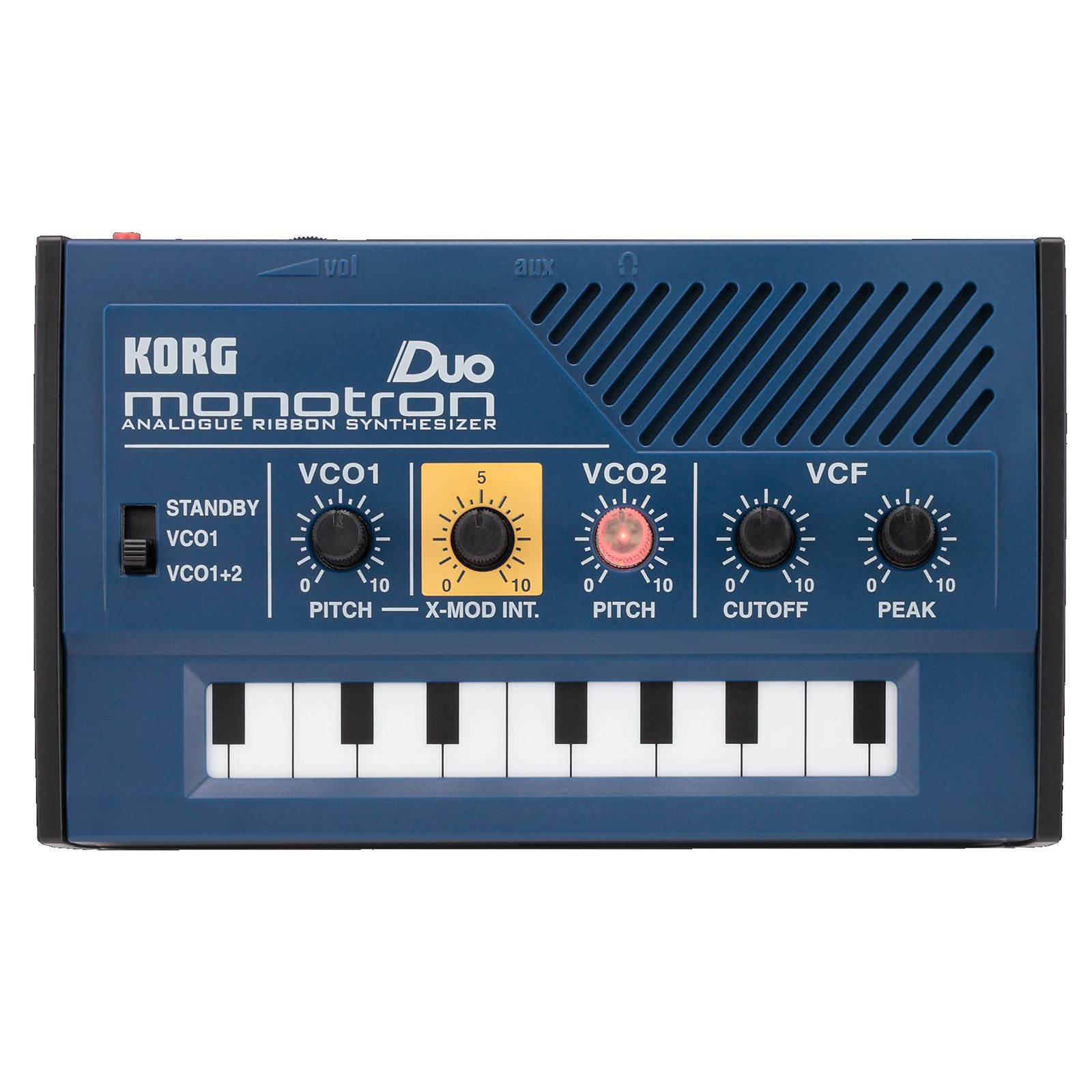 新品 KORG(コルグ) アナログ シンセサイザー monotron DUO モノトロン デュオ 手のひらサイズ/シンプルなレイアウトで入門用に最適 /スピーカー内蔵/ヘッドフォン使用可/どこでも使えるコンパクトサイズ MONOTRON-DO