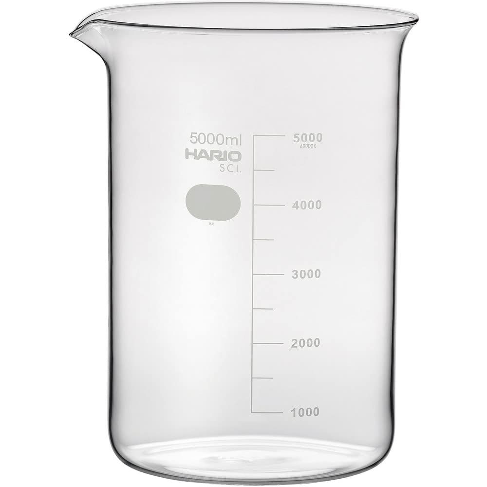 新品 廃番：ビーカー 目安目盛付 5L