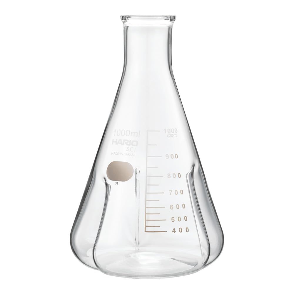 新品 ハリオ(Hario) バッフル付き三角フラスコ1000ml BSF-1L-SCI