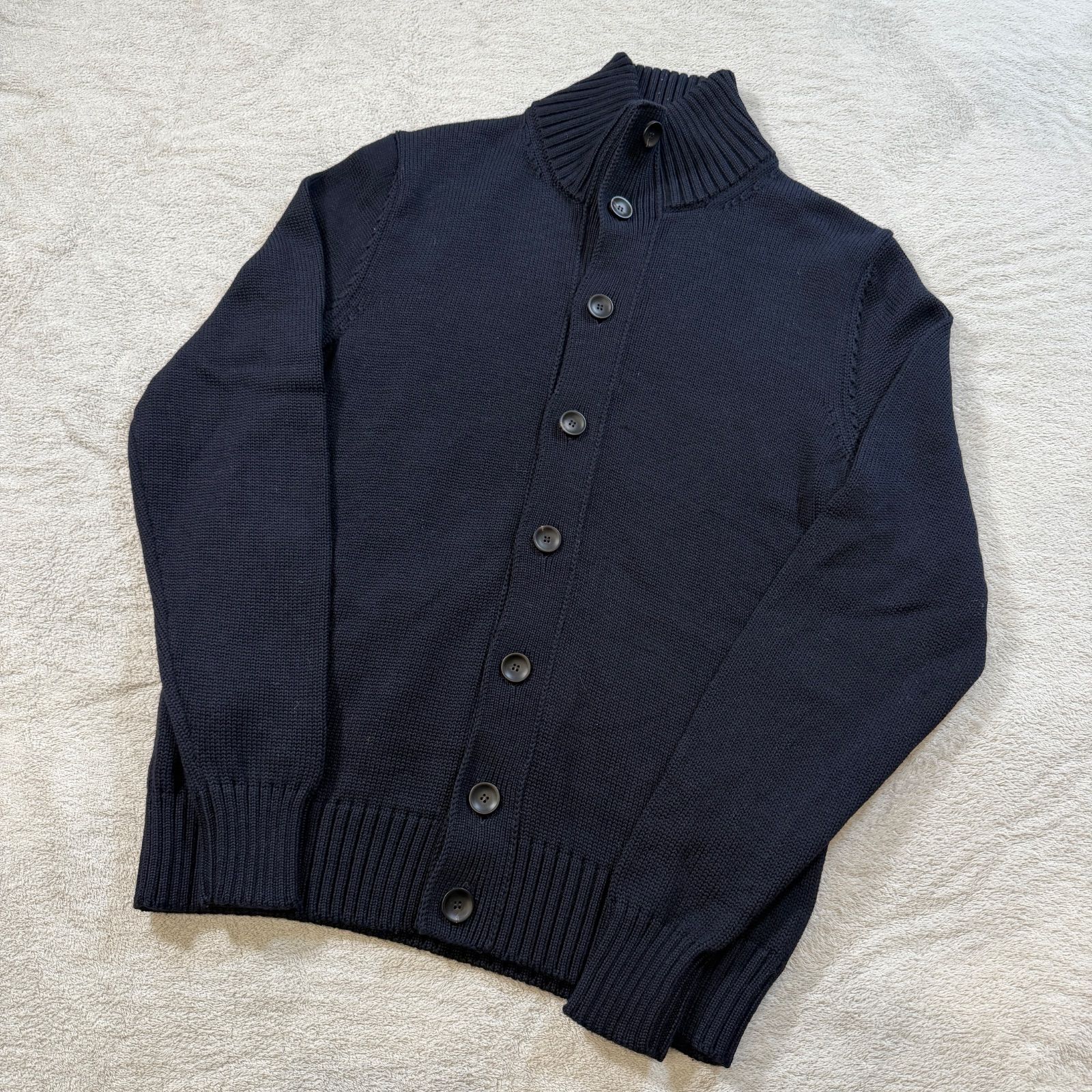極美品　ザノーネ　ZANONE　カーディガン　キョート　CHIOTO ネイビー　48サイズ　ウール100% SLOWEAR