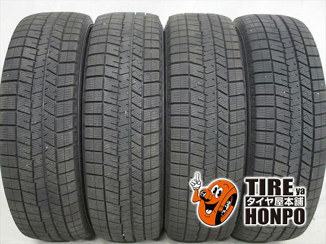 【中古 冬用】4本セット 185/65R15 88Q ダンロップ ウィンターマックスWM03 スタッドレスタイヤ 中古タイヤ