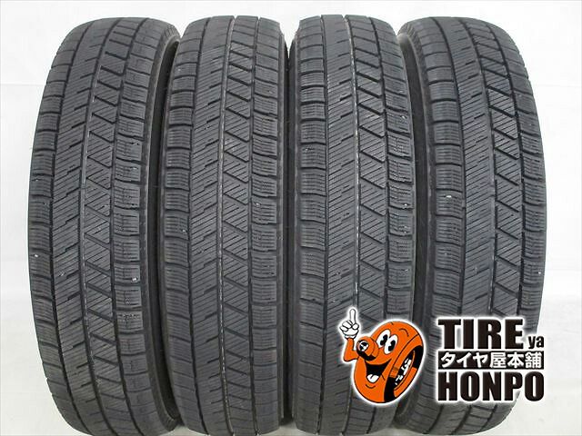 【中古 冬用】4本セット 145/80R13 75Q ブリヂストン ブリザック VRX3 スタッドレスタイヤ 中古タイヤ