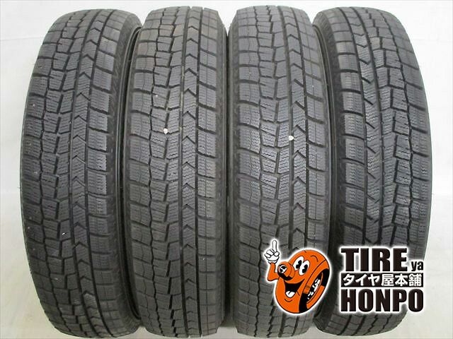 【中古 冬用】4本セット 145/80R13 75Q ダンロップ ウィンターマックス WM02 スタッドレスタイヤ 中古タイヤ