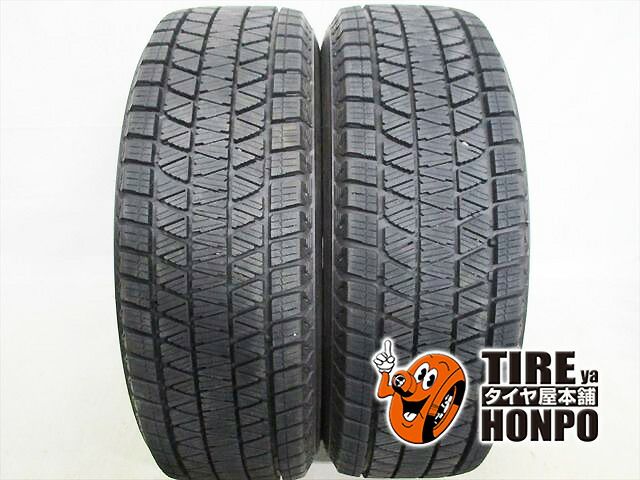 【中古 冬用】2本セット 225/65R17 102Q ブリヂストン ブリザック DM-V3 スタッドレスタイヤ 中古タイヤ