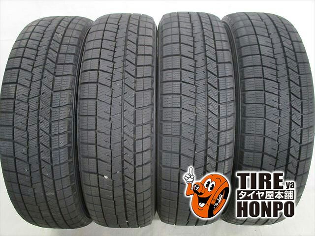 【中古 冬用】4本セット 155/65R14 75Q ダンロップ ウィンターマックス WM03 スタッドレスタイヤ 中古タイヤ 10,778円