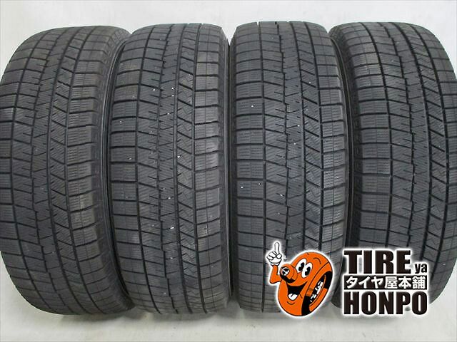 【中古 冬用】4本セット 215/60R16 95Q ダンロップ ウィンターマックスWM03 スタッドレスタイヤ 中古タイヤ