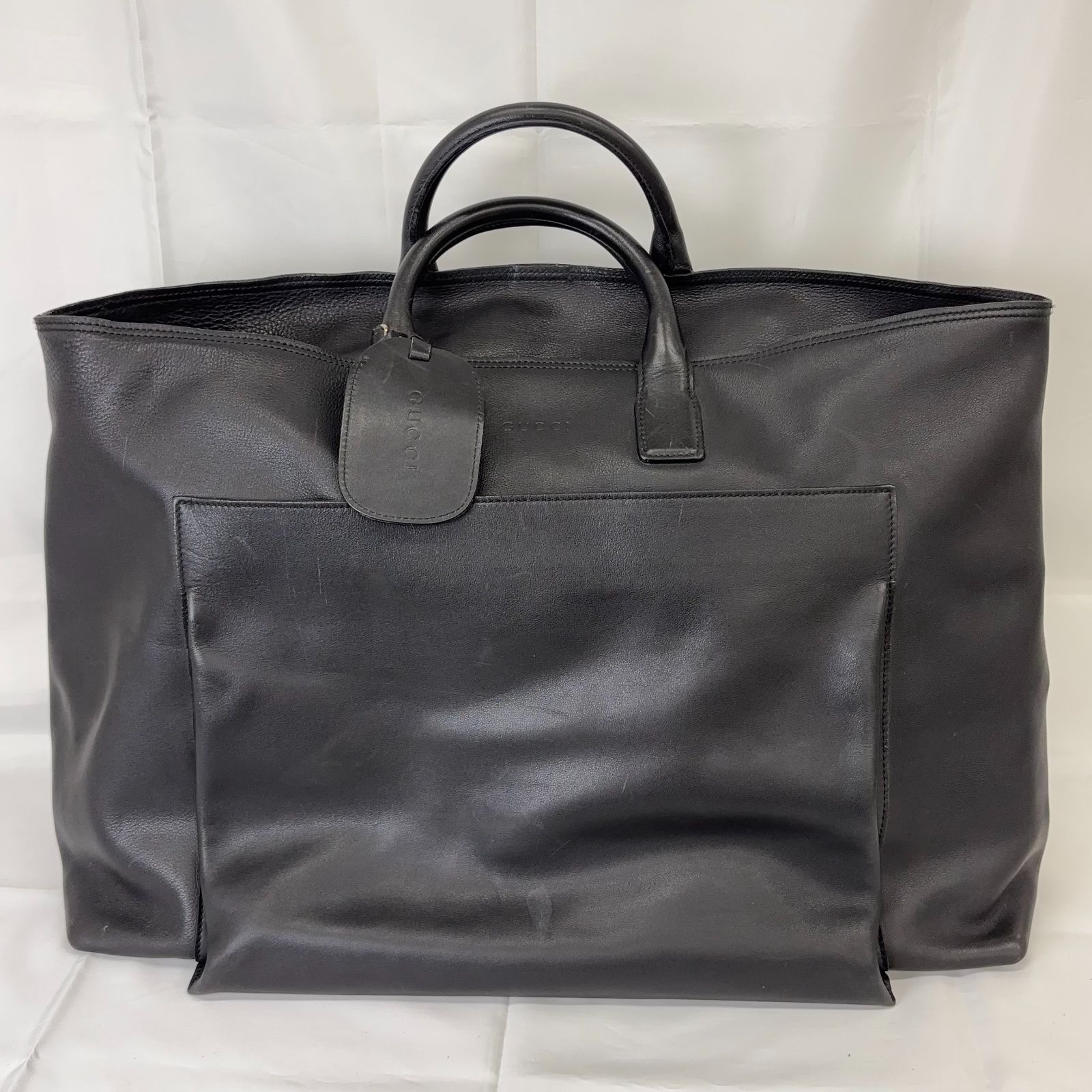 GUCCI グッチ レザートートバッグ ハンドバッグ 旅行鞄 ビッグトート