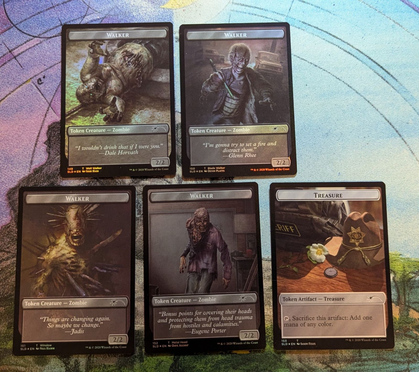 MTG ゾンビ ウォーカー トークン foil 5種まとめ売り - メルカリ