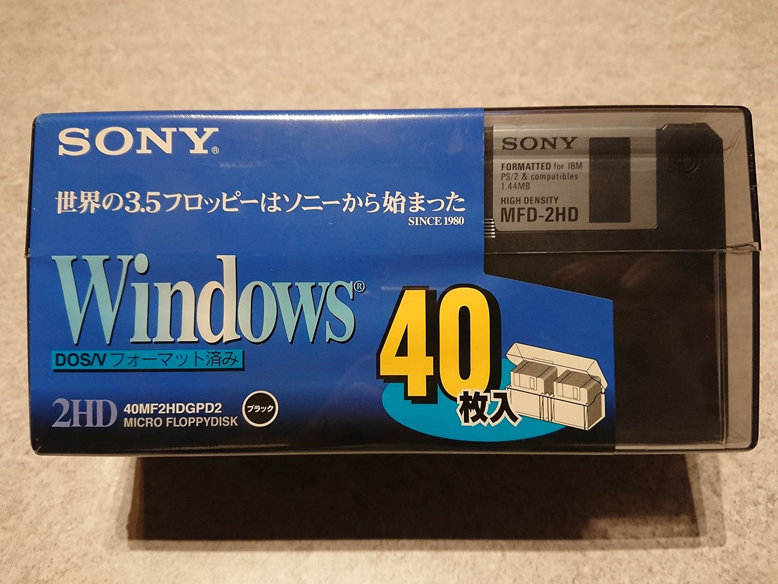 新品 SONY 40MF2HDGPD2 DOS/V対応 2HD 3.5インチ FD