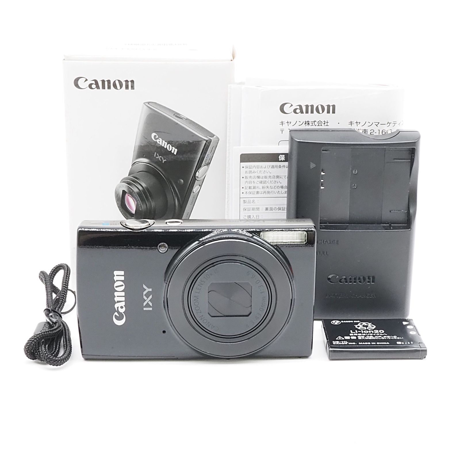 □極上品□ CANON（キャノン） IXY 190 BK ブラック コンパクト