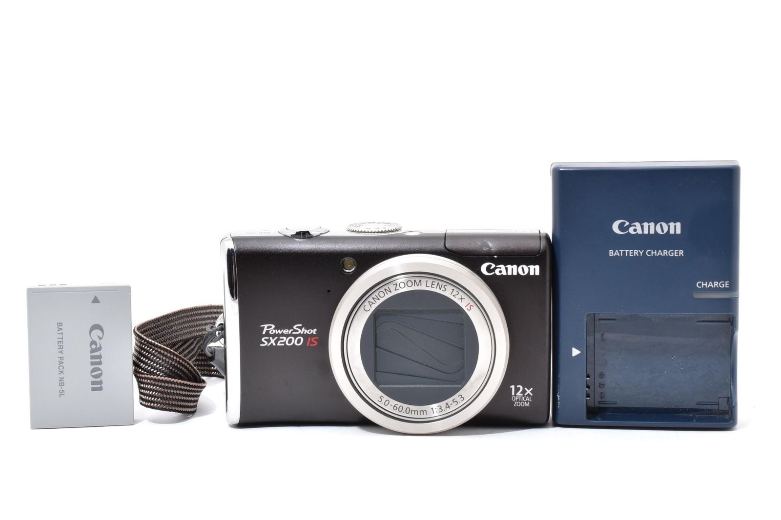 実用品 Canon キャノン PowerShot SX200IS 黒 ブラック コンパクト