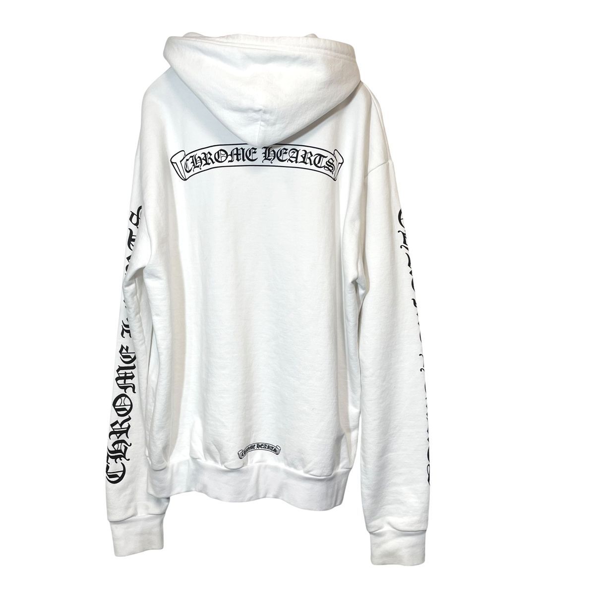 中古】CHROME HEARTS クロムハーツ バックスクロールロゴ ジップ 