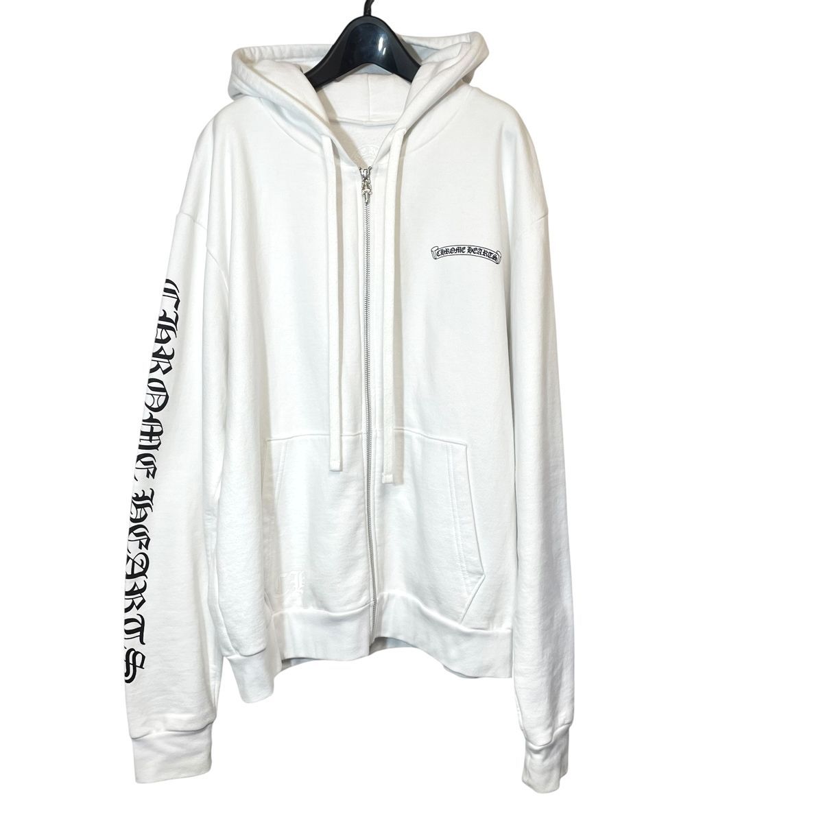 中古】CHROME HEARTS クロムハーツ バックスクロールロゴ ジップ 