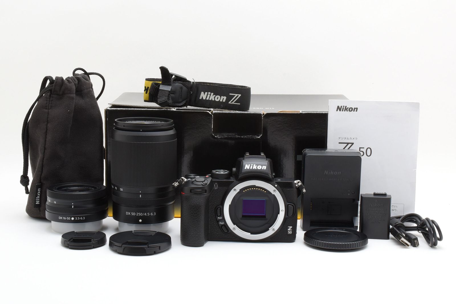 ■4437ショットのほぼ新品■ ニコン NIKKOR Z DX 16-50mm+50-250mm付属 Z50WZ #D201