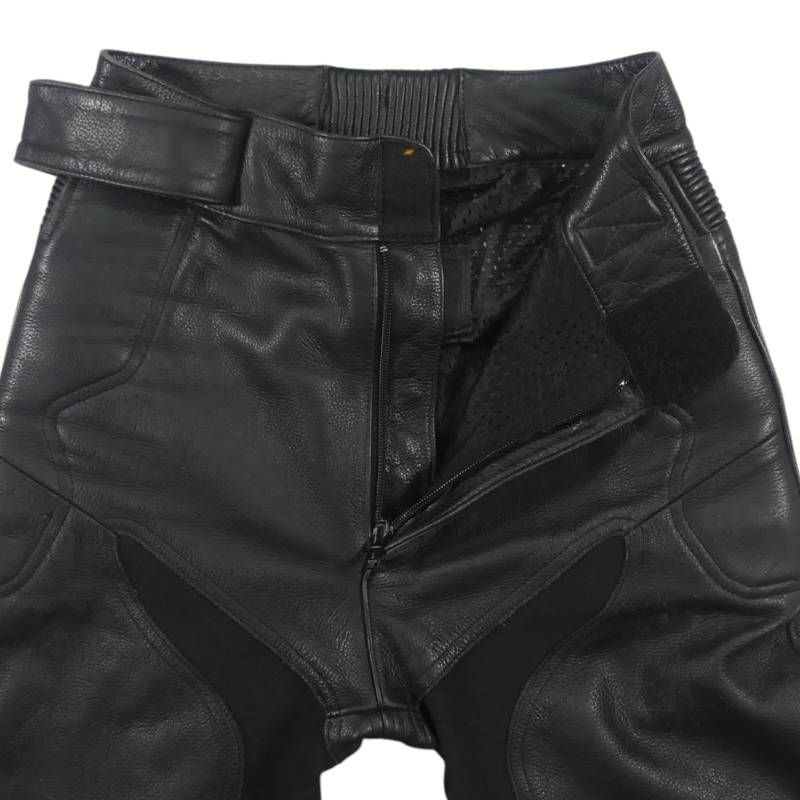 Rookie Leathers ルーキーレザーズ ライディングパンツ 黒 ブラック