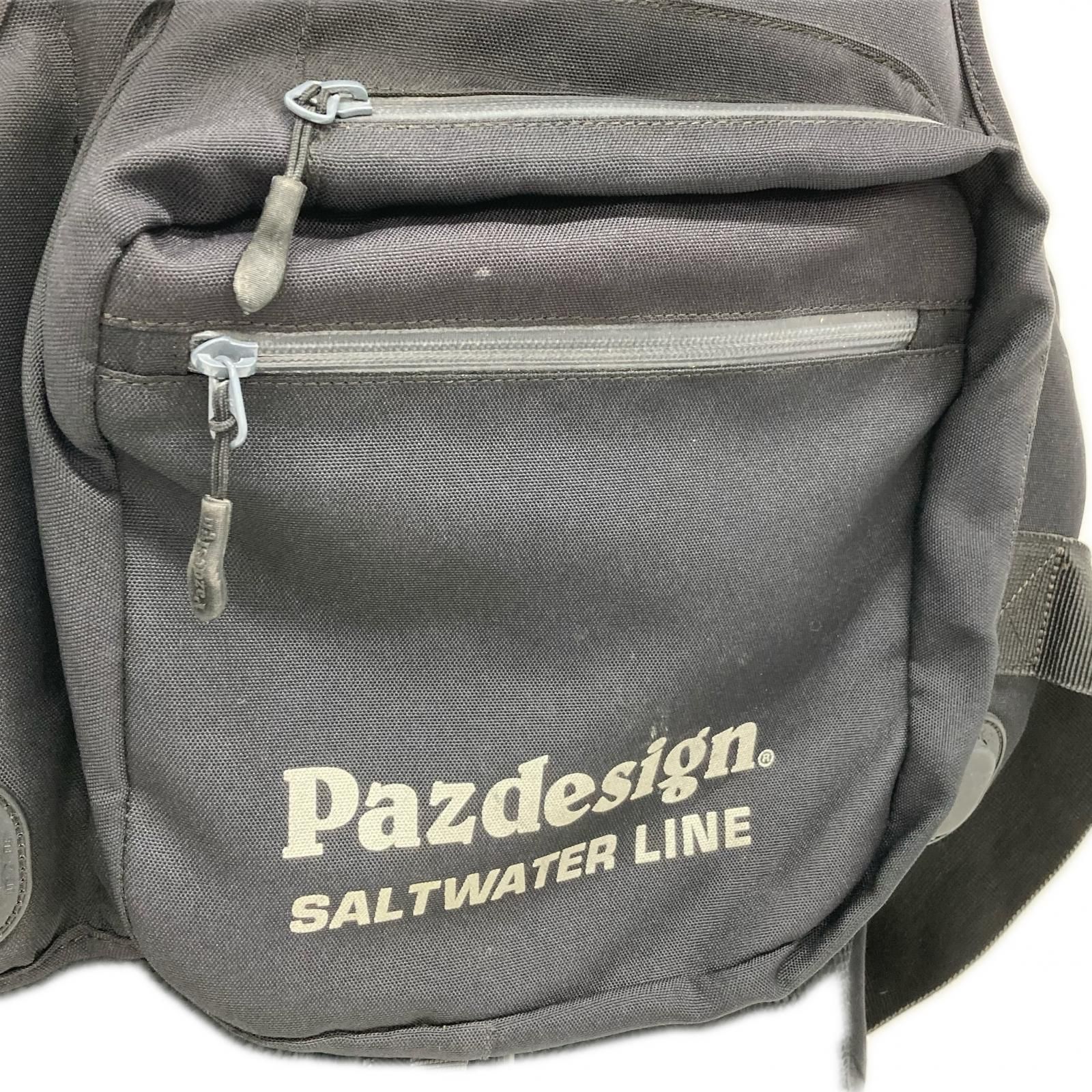 Pazdesign Saltwater Line フィッシングベスト ブラック VEST,SALTWATER | 【Pazdesign公式】オンラインショップ