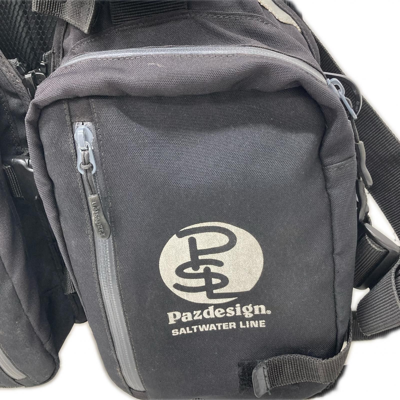 Pazdesign Saltwater Line フィッシングベスト ブラック 美品！Pazdesign Saltwater Line フィッシングベスト 【公式通販】