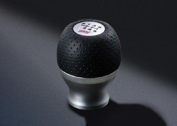 新品 STI(エスティーアイ) シフトノブ (6MT) シフトノブ アルミニウム ディンプル加工 革
