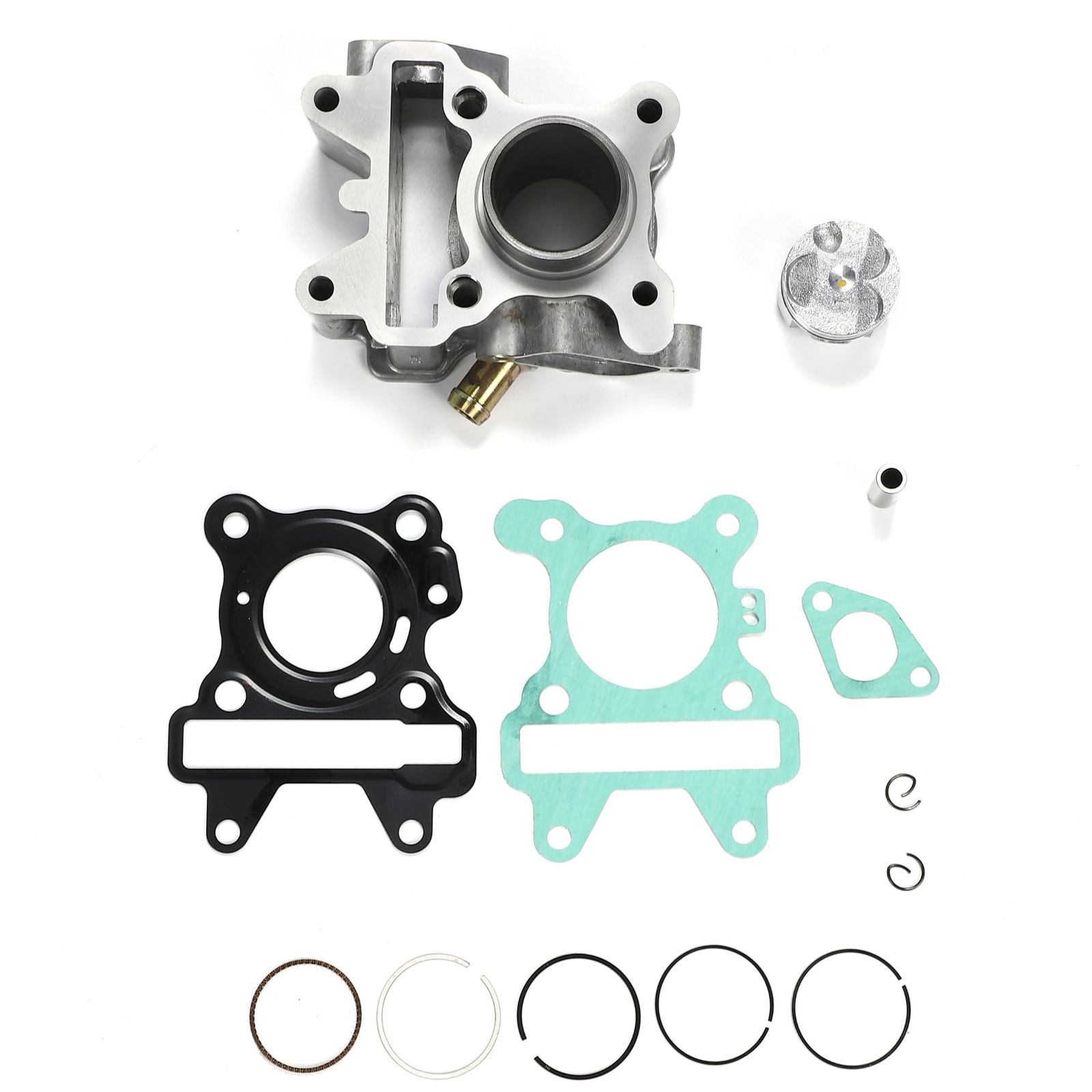 ヤマハ対応 ジョグ ビーノ 4スト 60cc ボアアップキット 42mm シリンダー ピストン ガスケット フルセット SA36J SA39J SA26J SA56J 対応 JOG VINO 排気量アップ エンジン補修 カスタム メンテナンス パー [キット]