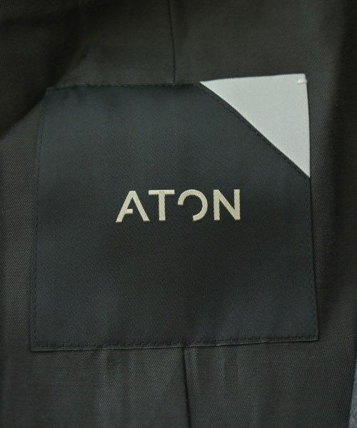 ATON ノーカラージャケット レディース 【古着】【中古】【送料無料