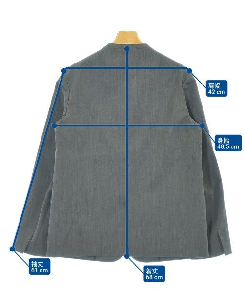 ATON ノーカラージャケット レディース 【古着】【中古】【送料無料