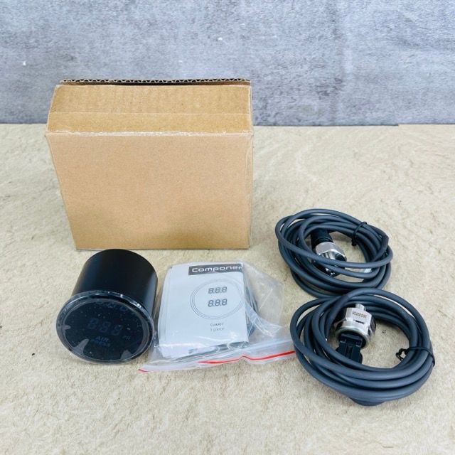 【未使用】AIR PRESS Blue-Psi Dial デュアルデジタルディスプレイ 空気圧計 エアサスゲージ カー用品 / 516692在 ★3