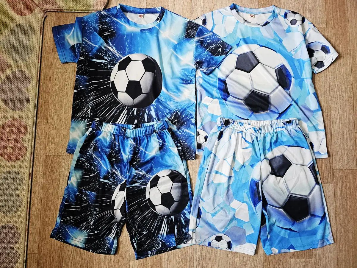 新品 男の子 160 双子 サッカー バスケット 上下セット 12着