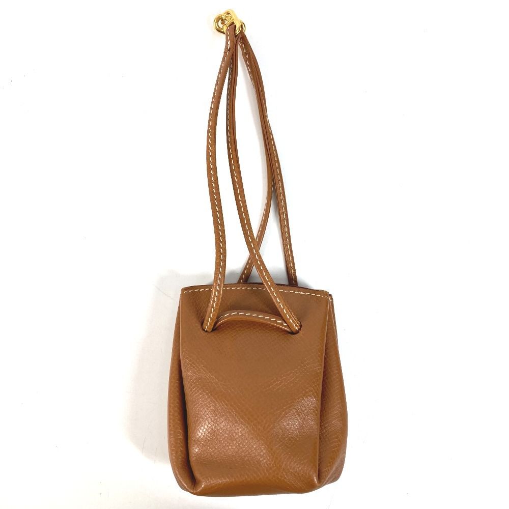 【美品】HERMES エルメス レザー 巾着ポーチ サイコロケース ブラウン HERMES エルメス ポーチ ヴェスパ レザー ブラウン - メルカリ