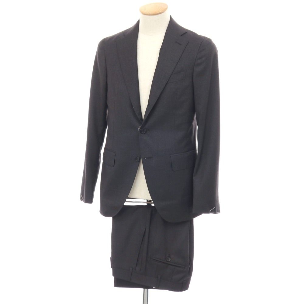【新品】カナーリ CANALI ウール 3つボタンスーツ ダークグレー【サイズ44】【メンズ】