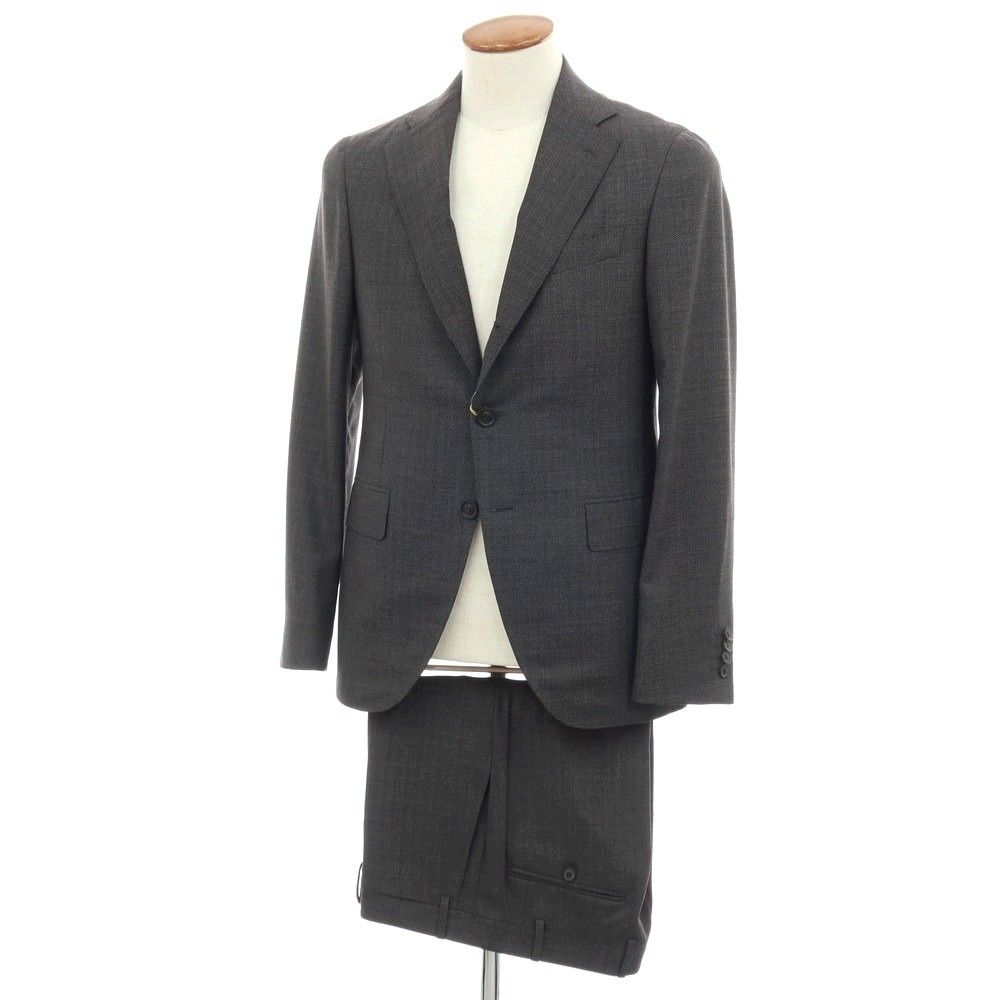 【新品】カナーリ CANALI Impeccabile ウール 3つボタンスーツ グレー【サイズ48】【メンズ】