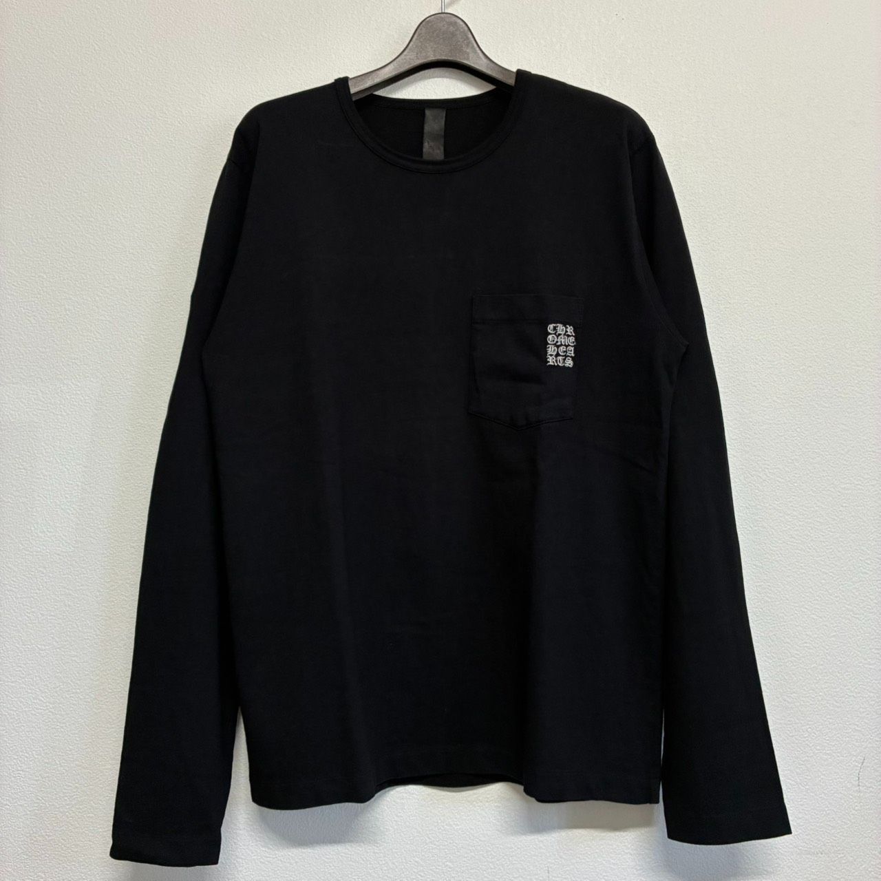 CHROME HEARTS Y NOT クロムハーツ ワイノット 刺繡 黒 ブラック 長袖 ロング Tシャツ ロンT トップス メンズ レディース Mサイズ 新品未使用 2446