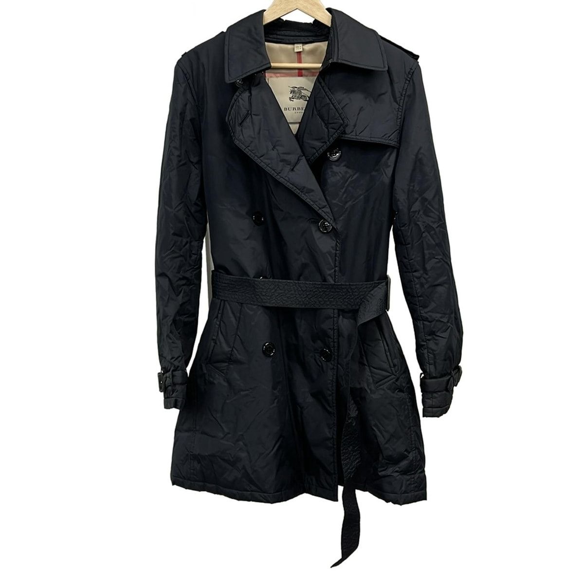 Burberry LONDON(バーバリーロンドン) コート サイズ42 XL レディース美品 - ダークネイビー 長袖/中綿/秋/冬